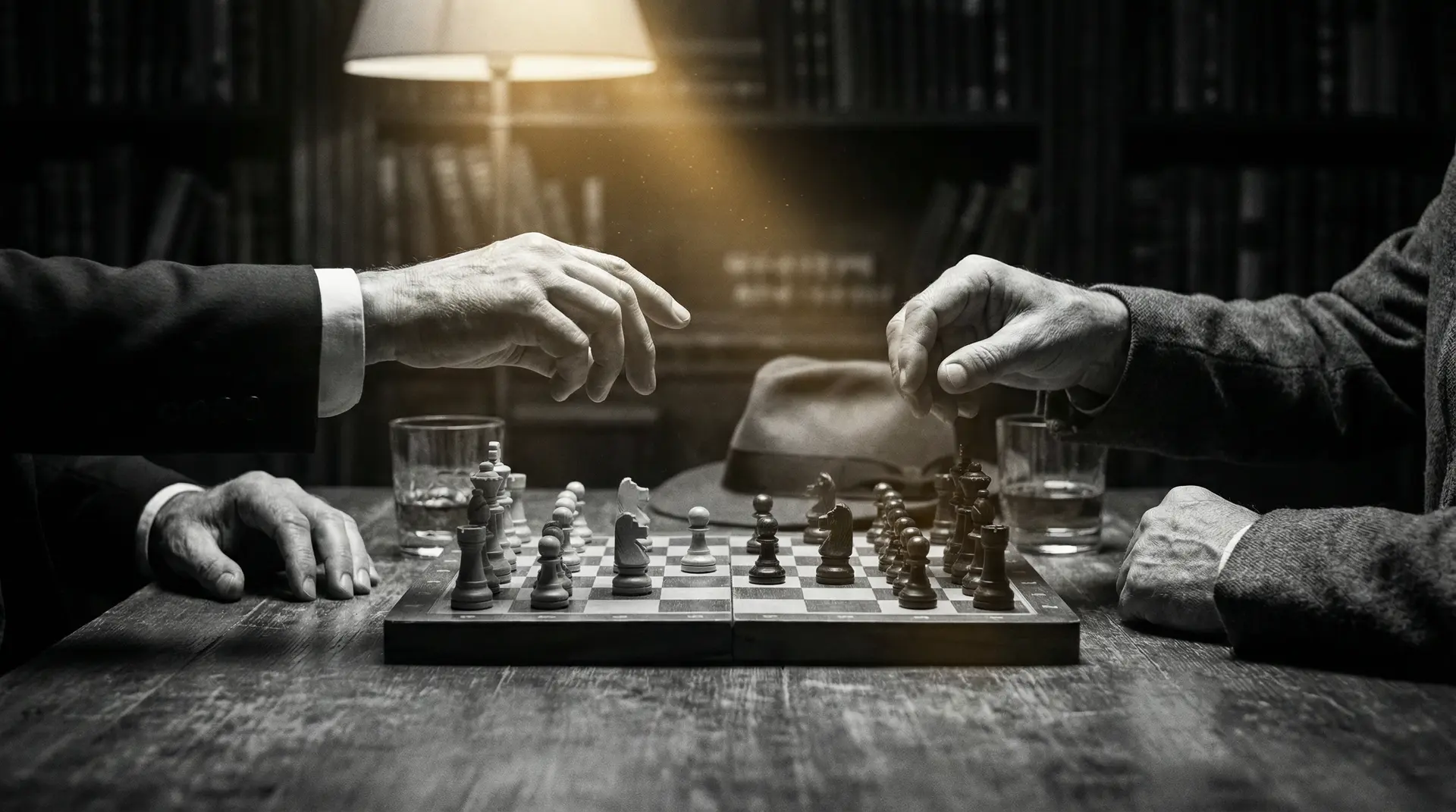 电视剧李春天的春天 艺术探索系列 - 非线性叙事，棋盘上的对弈象征命运的交错